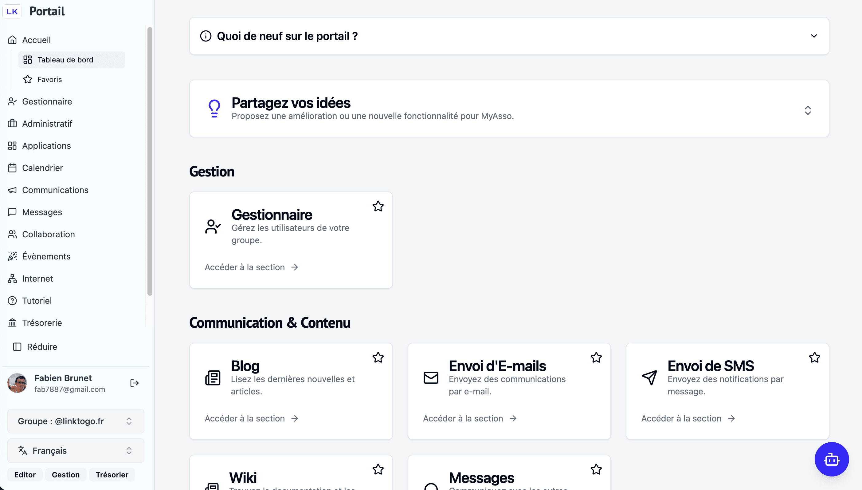 Dashboard Screenshot